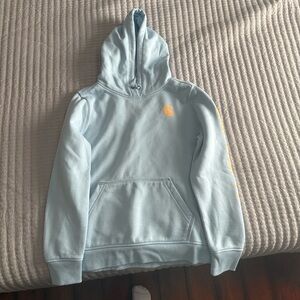 Light Blue Carhartt Hoodie with Logo